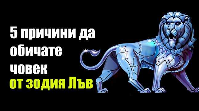 5 причини да обичате човек от зодия Лъв