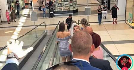 Може да сте видели всичко в този живот, но не и сватба в мол Плаза в Бургас с оркестър