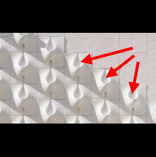 Видях строителите да лепят странни плочки по къщата на съседа. Когато заваля, обаче, се случи истинско вълшебство! (Снимки)