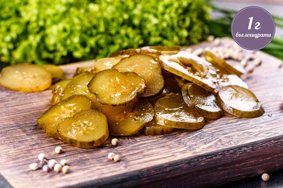 Кето кисели краставички