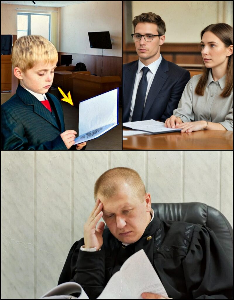 По време на развода на родителите си, едно момче се приближило до съдията и му показало тетрадка. Това, което съдията видял вътре, го накарало да застине в ШОК…